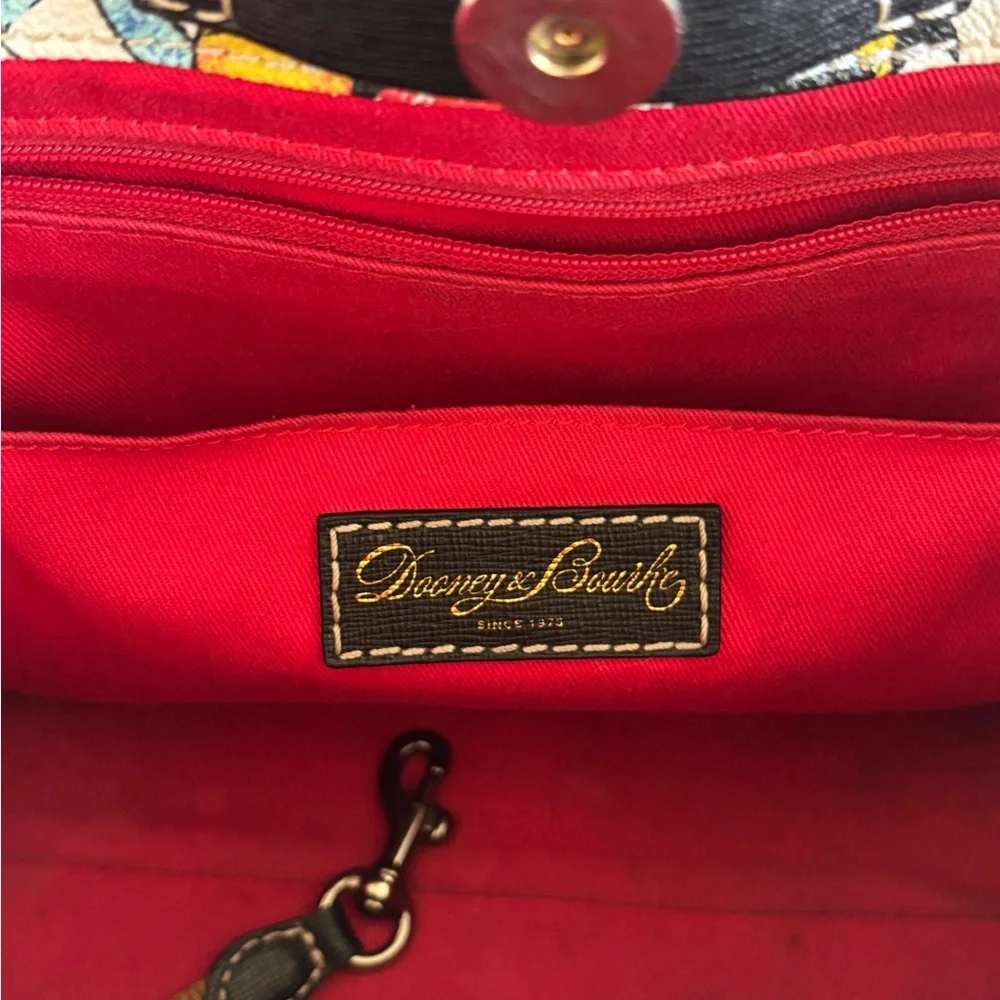 Dooney & Bourke White Bee Print Medium Tote W/Coin Purse - Picture 8 of 16